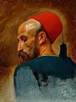 Head of an Arab in a Fez c 1856