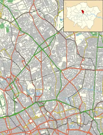 Moorfields Eye Hospital is located in London Borough of Islington