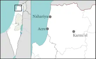 Matzuva attack is located in Northwest Israel