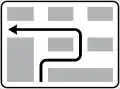Semi-direct left turn