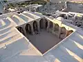 View of courtyard from the top of the minaret