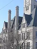 Free Standing Chimneys of the Jasper County, Indiana Courthouse