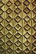 Close-up view of the ceiling of the Garcia Ancestral house 1949