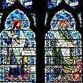JE Nuttgens, Top Left Light (Detail), East Window, St Etheldreda's Church, Ely Place, London