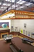 Upper view of the art gallery