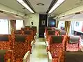 Unidirectional seating in car 2 (KiHa 182-1001)