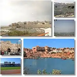 General view of city and port&nbsp;• Roman Amphitheater • Al-Baath Stadium&nbsp;• Entrance of Roman Theater • Landscape of Jableh&nbsp;• Port