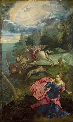 Saint George and the Dragon by Tintoretto