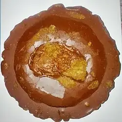 Khejurer Gur in a bowl