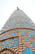 Detail of colored brickwork