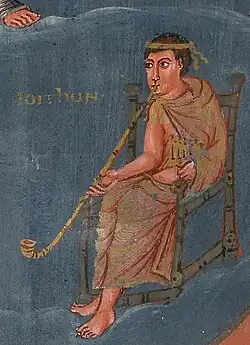 845 A.D., Carolingian Empire. Tibia curva.