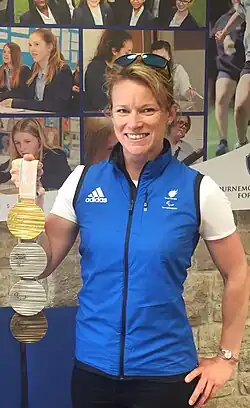 Jennifer Kehoe at the 2018 Paralympic winter games
