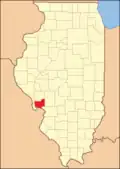 Jersey County at the time of its creation in 1839