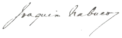Cursive signature in ink