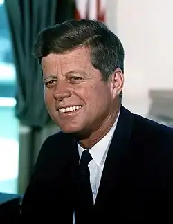 US president John F. Kennedy[61] (AB,&nbsp;1940)