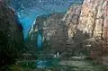 John Noble Barlow, Cliff Scene, Royal Cornwall Museum, Truro, UK