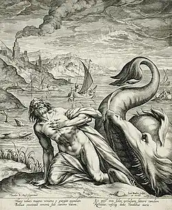 Jonah and the Whale Sadeler