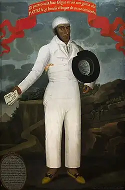 Portrait of José Olaya (1828), Museo Nacional de Arqueología, Antropología e Historia del Perú, Lima