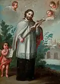 San Juan Nepomuceno. Oil on copper. Art Museum of San Antonio