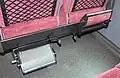 Footrests and power outlets