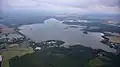 Aerial view of reservoir (2019)