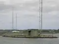 The base of the mediumwave antenna factory
