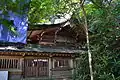 The Ge-gu honden or the main shrine at the foot of the mountain.