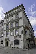 Former headquarters of the Warsaw branch of Democratic Clubs, at 31 Old Town Market Place.
