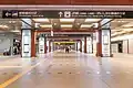 Station concourse, April 2022