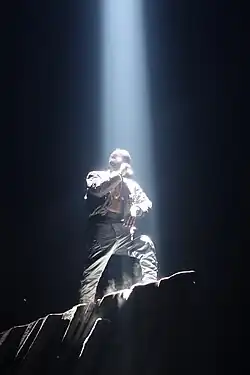 West performing at the United Center in Chicago on December 18, 2013