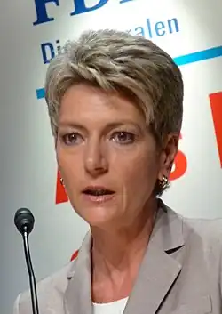 Government Minister, Karin Keller-Sutter, of St. Gallen