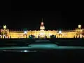 The palace at night