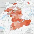Amtsbezirke until 31&nbsp;December&nbsp;1993