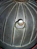 Kasa jirushi no kan, a ring for securing a kasa jirushi (helmet flag) to the hachi
