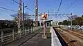 The view from the Hama-Kawasaki end of platform 2 in January 2016