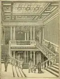Grand stairs ceiling