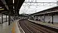 The platforms in June 2017, looking west