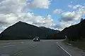 Looking east at Kicking Horse Pass from the Trans-Canada Highway