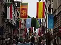 Displayed along other flags during the 2012 Summer Olympics in London