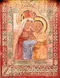 Sgraffito on Church of the Assumption of the Virgin Mary in Kyjov