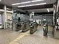 Ticket gates in January 2023