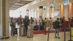 Check-in area