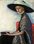 "Portrait of Alide Asmus", 1912-1913, Oil on canvas, Tartu Art Museum