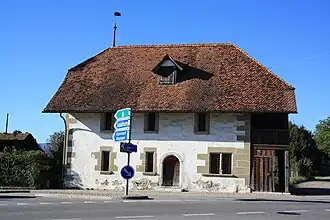 Former Gasthof Bären in St Niklaus hamlet