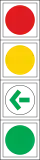 Vertical with arrows lights