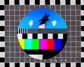 First test card, used until the mid-1990s. Off-air photo from October 1994.