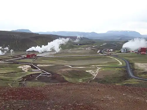 Image 31Krafla Geothermal Station in northeast Iceland (from Geothermal energy)
