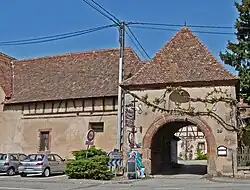 Remains of a former fortified farmhouse