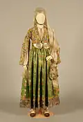 18th-century wedding dress from Kymi, Greece (Collection of PFF, Nauplio)