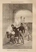 Assassination of Juan Prim (drawing by Pierre Méjanel)